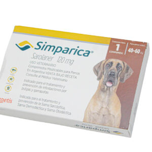 SIMPARICA TAB 120 MG (40 A 60 KG)