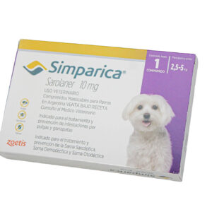 SIMPARICA TAB 10 MG (2,5 A 5 KG)