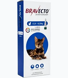 BRAVECTO GATOS SPOT ON 2.8 A 6.25
