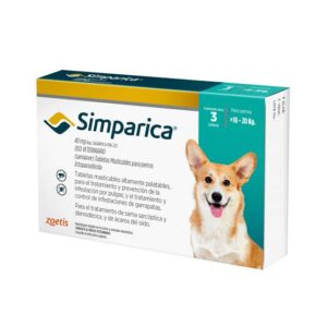 SIMPARICA TAB 40 MG (10 A 20 KG)